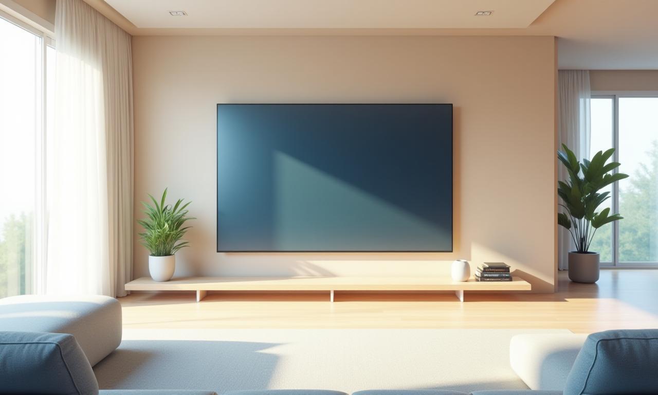 モダンなリビングに設置された Smart TV For Home